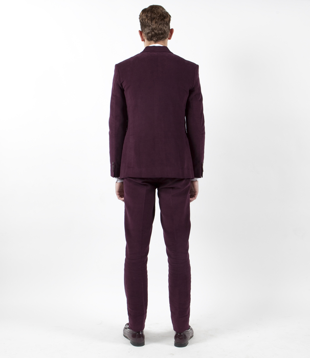 Burgundy Moleskin Suit
