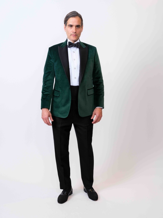 Green Velvet Tuxedo