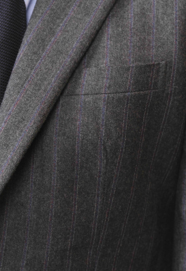 Image of Grey Pinstripe