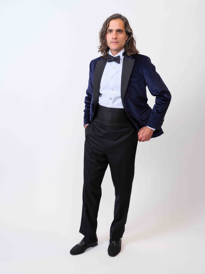 Navy Velvet Tuxedo