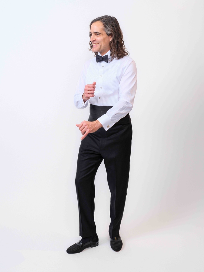 Image of Navy Velvet Tuxedo