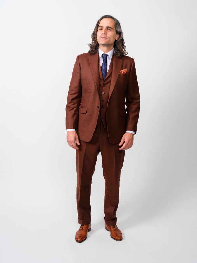 Rust Wool Suit