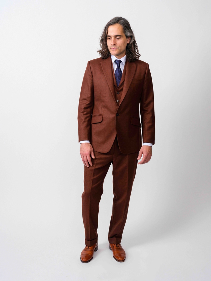 Image of Rust Wool Suit