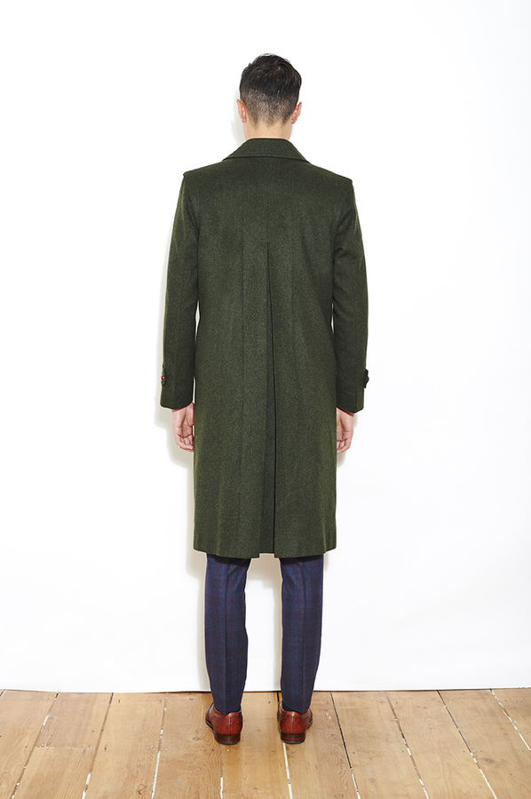 Image of Green Tyrol Wool/Alpaca Overcoat