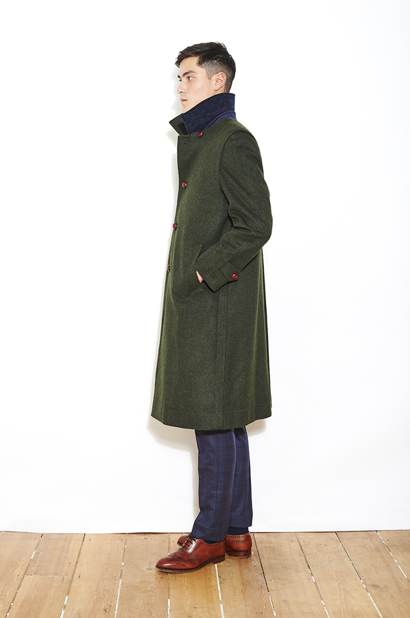 Image of Green Tyrol Wool/Alpaca Overcoat