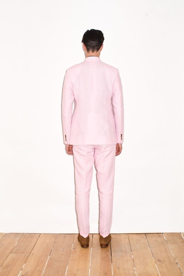 Image of Pink Irish Linen Suit