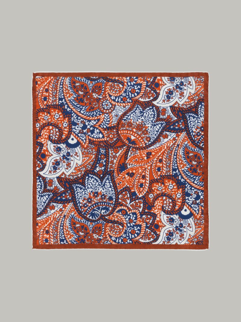 Rust Silk Floral